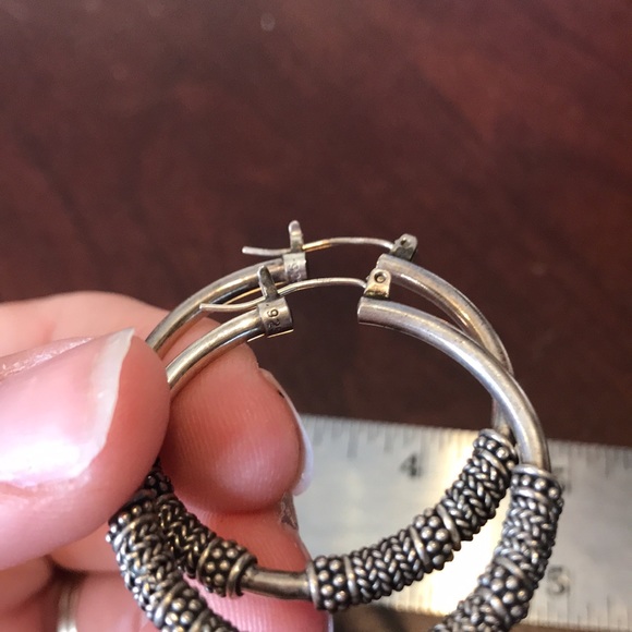 QVC Artisan Crafted Suarti Sterling Silver Hoops - Picture 4 of 6